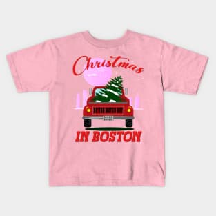 Christmas In Boston - Bettah Watch Out - Masshole Kids T-Shirt